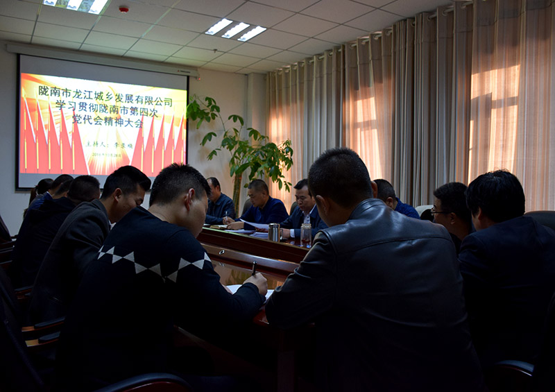 公司認真傳達學習市第四次黨代會精神
