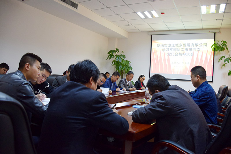 公司認真傳達學習市第四次黨代會精神