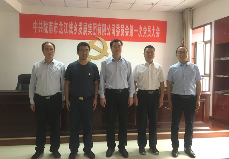 中國共產黨隴南市龍江城鄉發展集團有限公司委員會第一次黨員大會勝利召開