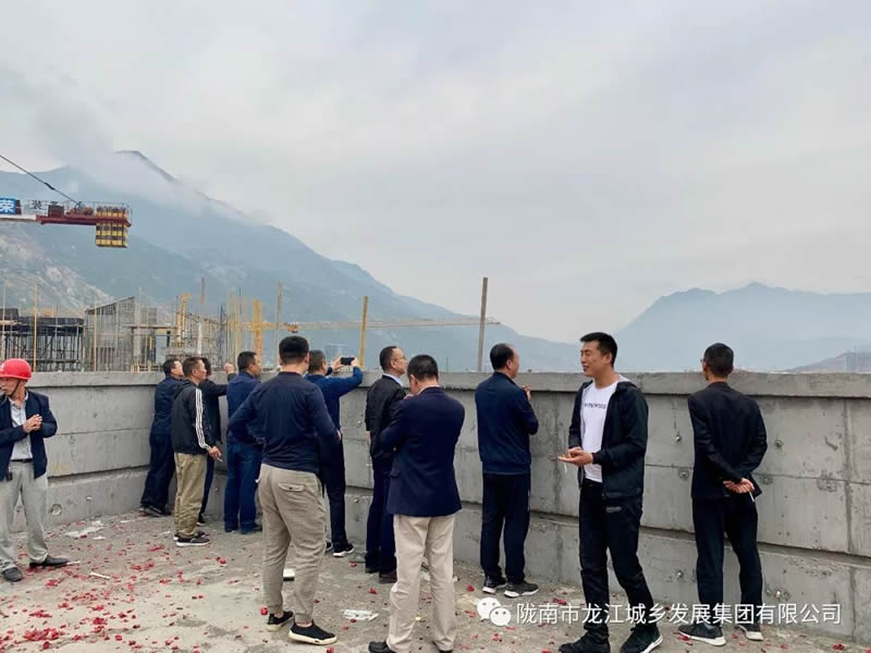 匠心傾注、喜封金頂——龍江?雙子座商住小區主體順利封頂