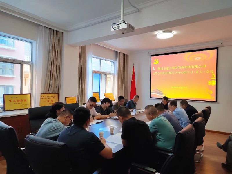 【“三抓三促”行動進(jìn)行時】 市龍江城鄉(xiāng)集團有限公司召開黨委理論學(xué)習(xí)暨三抓三促學(xué)習(xí)會議