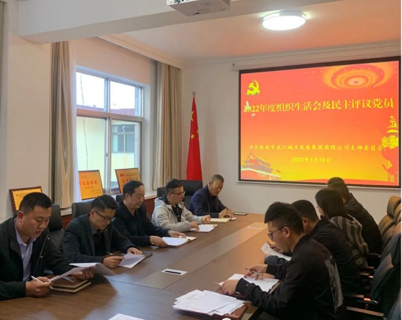 市龍江集團(tuán)黨支部召開2022年度組織生活會和民主評